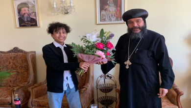 الكنيسة القبطية في فيينا تكرم الطفل المصري ميسرة محمود