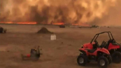حريق غابات جنوب غرب أمريكا بسبب البرق