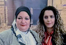 الكاتبة لويس الفرح مع دعاء أبو سعدة