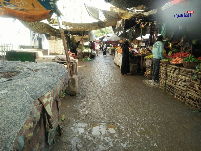 الأمطار والصقيع تضرب أسواق ومحلات حلوان