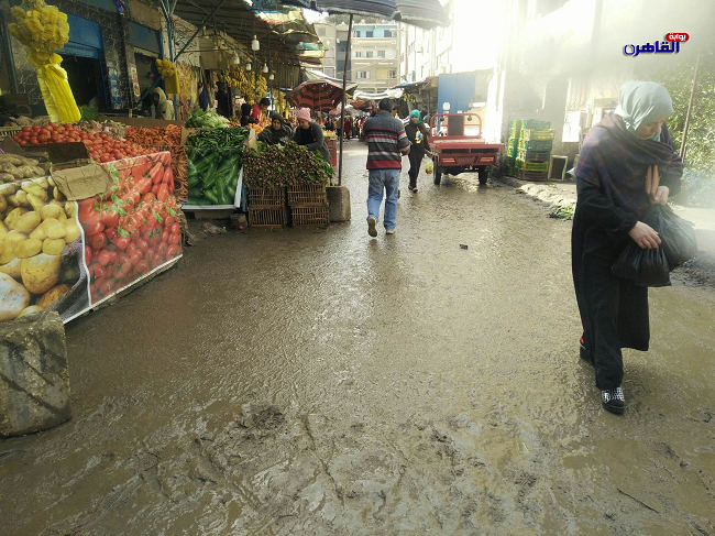 حركة البيع والأمطار سوق حلوان