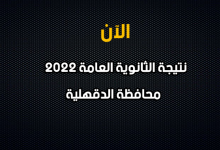 نتيجة الصف الثالث الثانوي 2022 بالدقهلية-نتيجة الثانوية العامة 2022 محافظة الدقهلية