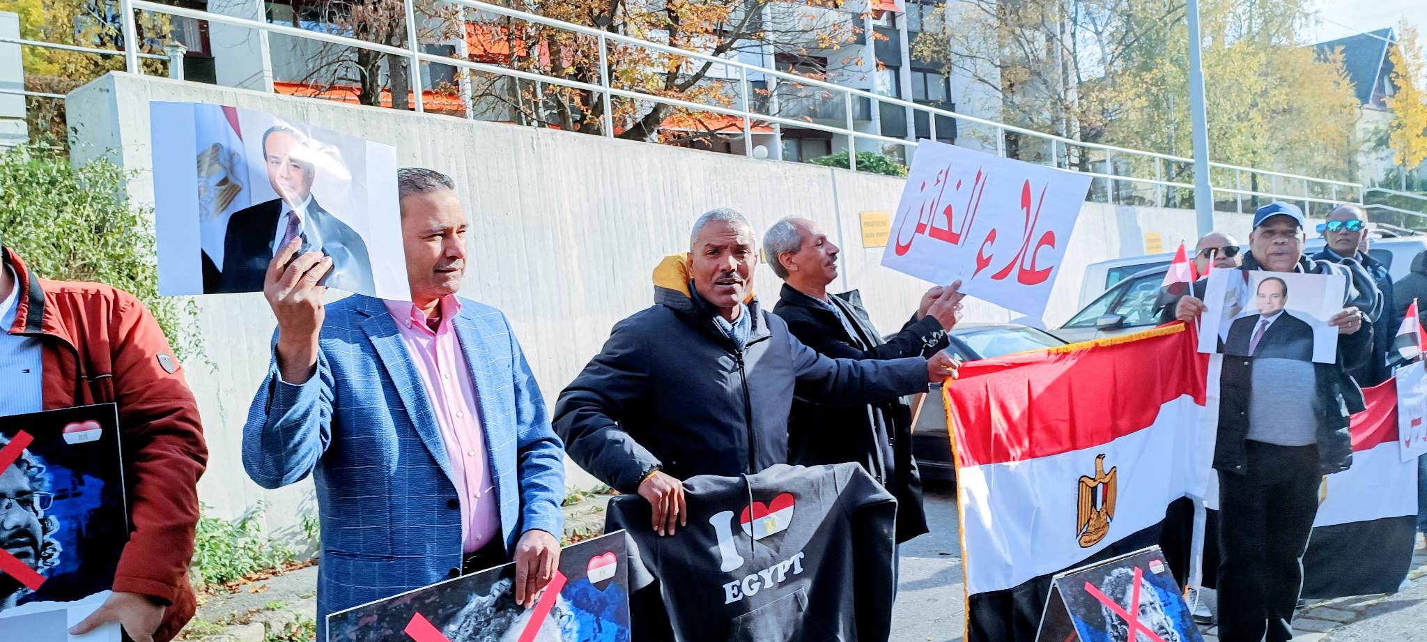الجالية المصرية في النمسا تنظم وقفة لدعم الرئيس السيسي