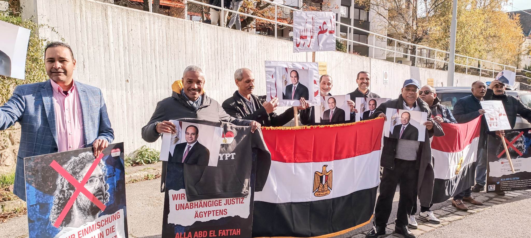 الجالية المصرية في النمسا تنظم وقفة لدعم الرئيس السيسي