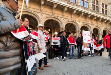 الجالية المصرية في فيينا تنظم وقفة تأيدية لدعم الرئيس السيسي