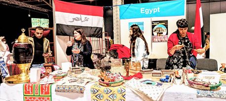 الجناح المصري في السوق الخيري للأمم المتحدة لعام 2022 بفيينا