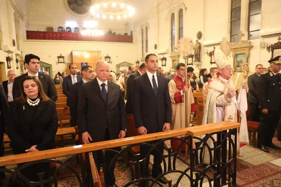 محافظ القاهرة يشهد احتفالية بطريركية الأرمن الكاثوليك بعيد القيامة