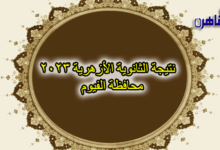 نتيجة الصف الثالث الثانوي الأزهري 2023 بالفيوم-نتيجة الثانوية الأزهرية 2023 محافظة الفيوم
