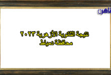 نتيجة الصف الثالث الثانوي الأزهري 2023 بدمياط-نتيجة الثانوية الأزهرية 2023 محافظة دمياط