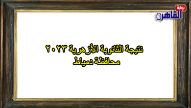 نتيجة الصف الثالث الثانوي الأزهري 2023 بدمياط-نتيجة الثانوية الأزهرية 2023 محافظة دمياط