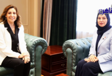 وزيرة الثقافة تستقبل سفيرة البحرين في القاهرة لبحث سبل التعاون
