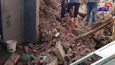 تفاصيل انهيار منزل بقرية العمار بمحافظة القليوبية