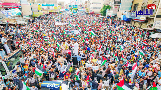 حشود ومسيرات تجوب اليمن دعمًا للشعب الفلسطيني