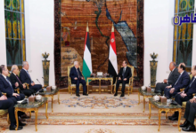مصر وفلسطين يعقدان جلسة مباحثات بقصر الاتحادية
