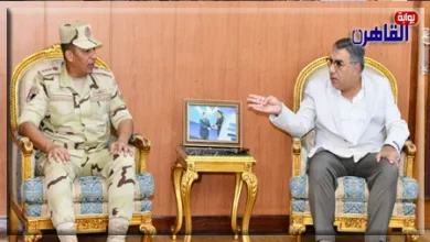 محافظ الدقهلية مع قائد الفرقة السابعة