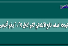 ينشر موقع بوابة القاهرة رابط نتيجة الصف الرابع الابتدائي الترم الأول 2025 برقم الجلوس