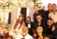 الصحفي عبدالحليم صلاح يهنئ الكابتن محمود فيصل زفافه